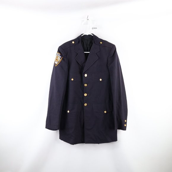 Vintage 60s Vietnam War 46R Wool Class 3 AG-344 Officer Coat Jacket Green USA